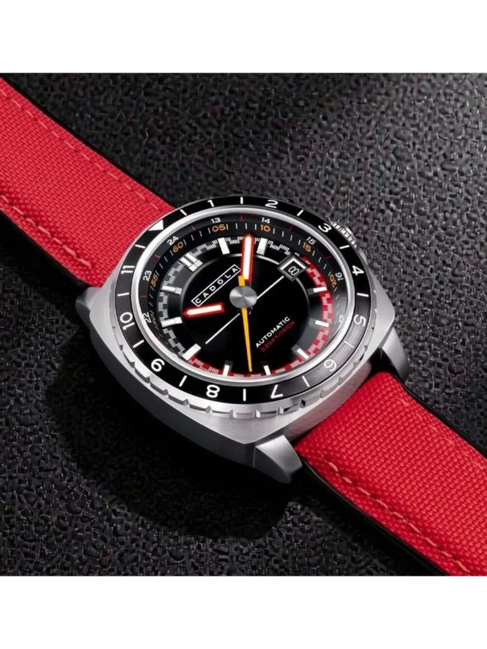 NWT Cadola Overdrive Automatic Black Dial Men's Watch